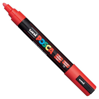 Marker Posca PC-5M - Uni - czerwony, red