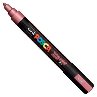 Marker Posca PC-5M - Uni - czerwony, metallic red