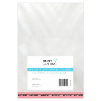 Torebki, woreczki foliowe z klejem - Simply Crafting - 23 x 35 cm, 500 szt.