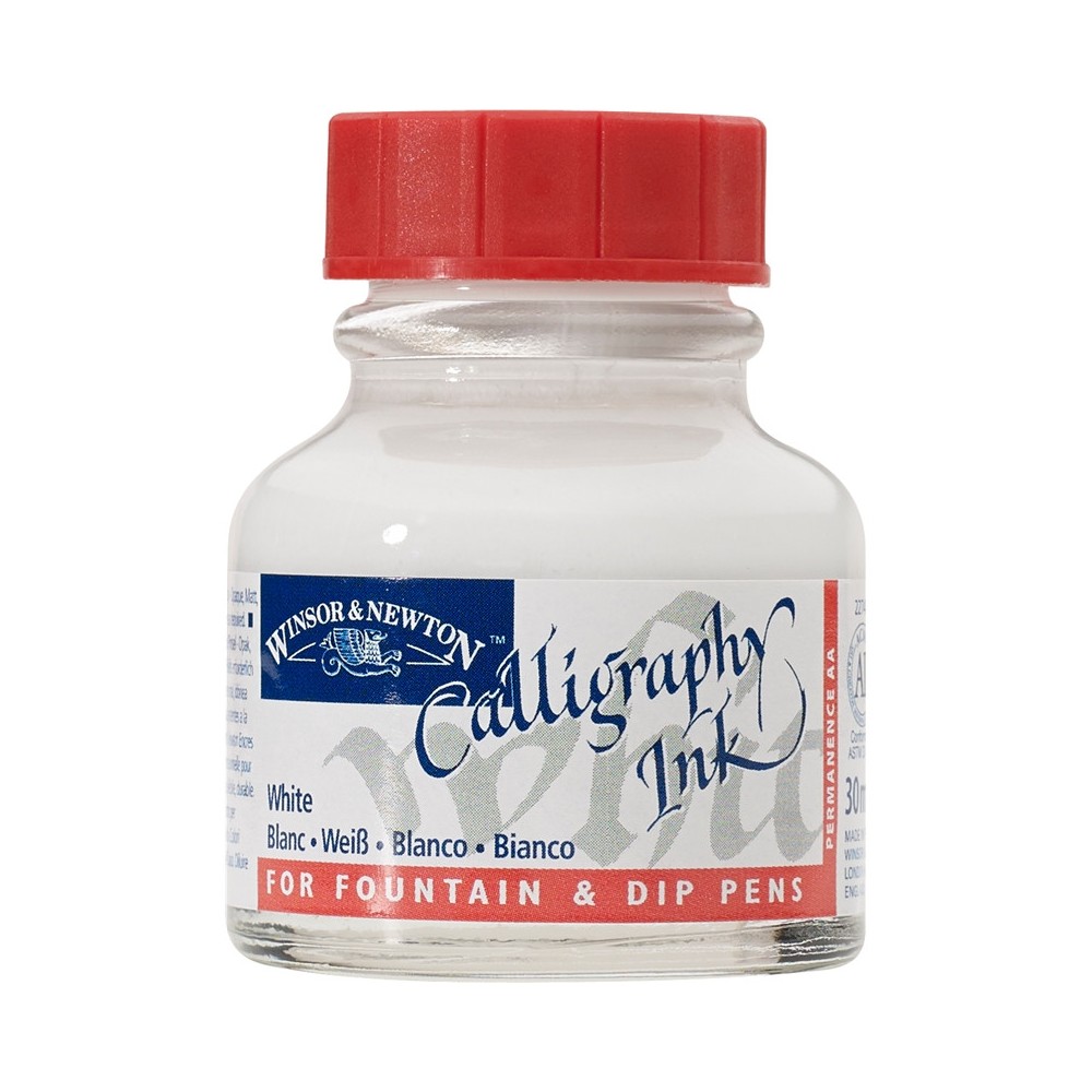 Tusz do kaligrafii DIP - Winsor & Newton - white, 30 ml