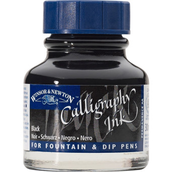 Calligraphy Inks - Black - Winsor & Newton