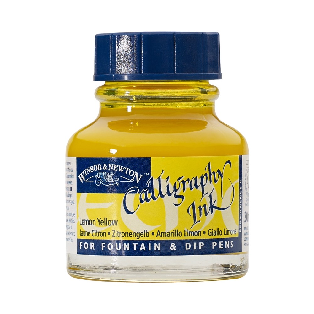 Calligraphy Inks - Lemon Yellow - Winsor & Newton