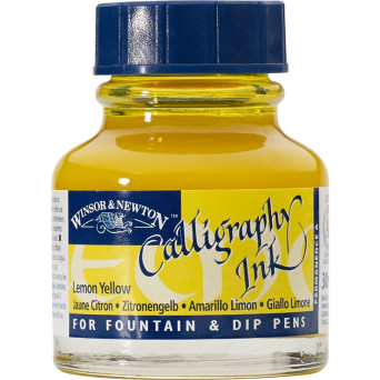 Calligraphy Inks - Lemon Yellow - Winsor & Newton