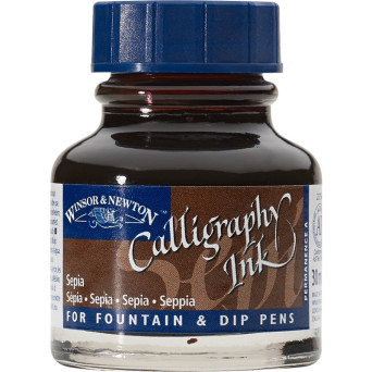 Calligraphy Inks - Sepia - Winsor & Newton