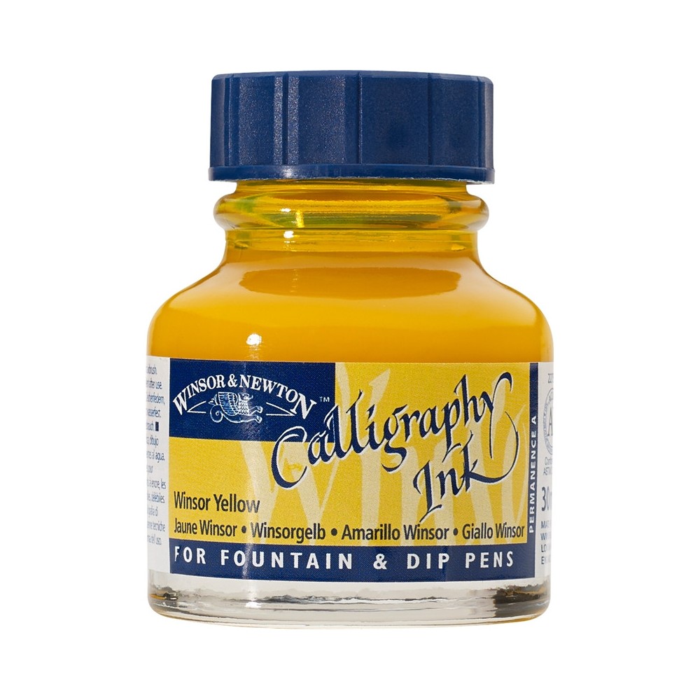 Tusz do kaligrafii - Winsor & Newton - winsor yellow, 30 ml