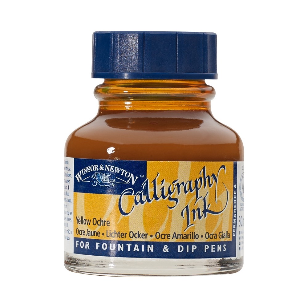 Calligraphy Inks - Yellow Ochre - Winsor & Newton