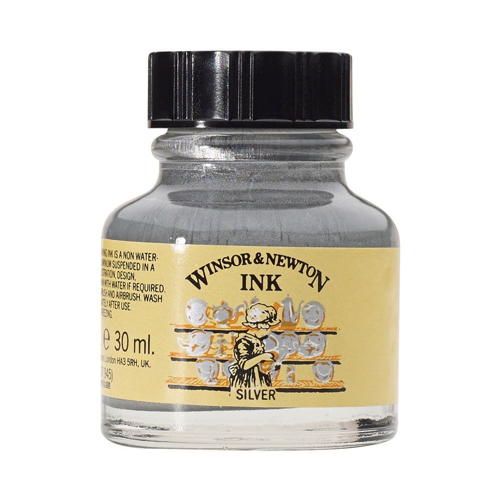 Drawing inks Winsor & Newton - Silver 30 ml