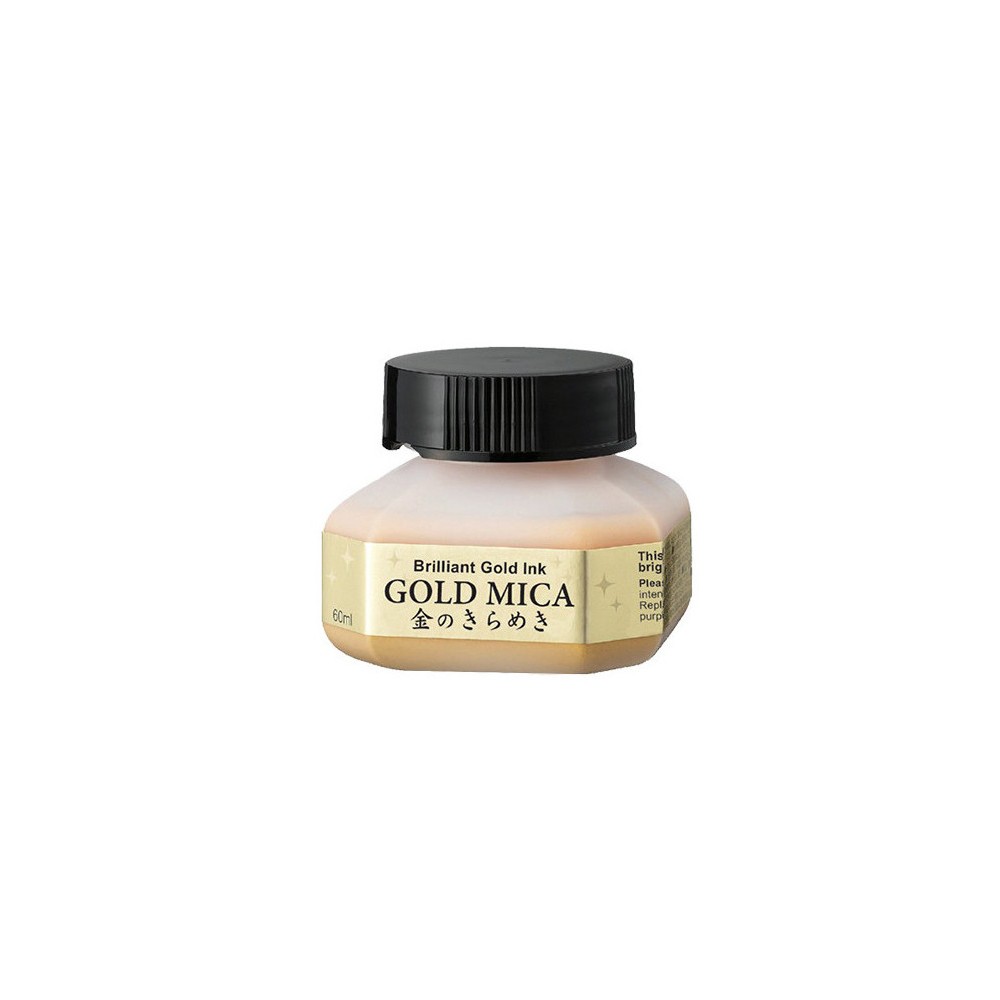 Tusz do kaligrafii - Kuretake - gold mica, 60 ml