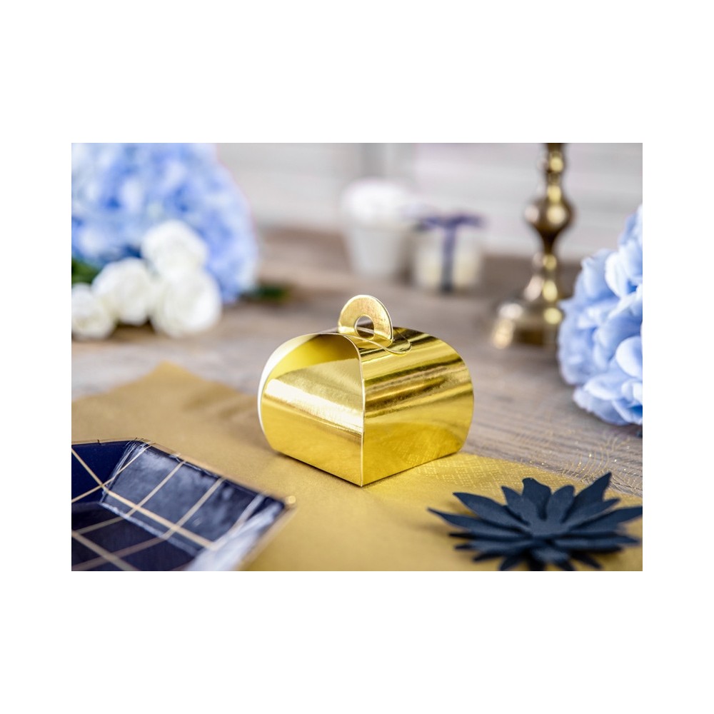 Gold boxes, 6 x 6 x 5,5 cm