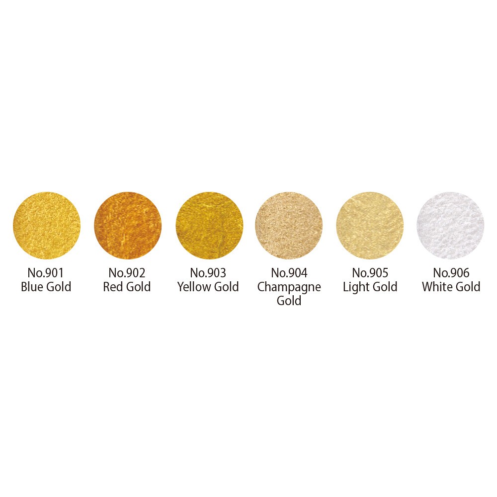 Watercolor set Gansai Tambi Pearl Colors - Kuretake - 6 pcs.