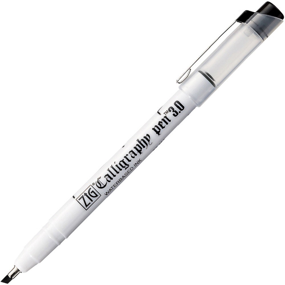 ZIG Calligraphy oblique pen - Kuretake - black, 3 mm