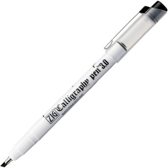 ZIG Calligraphy oblique pen - Kuretake - black, 3 mm