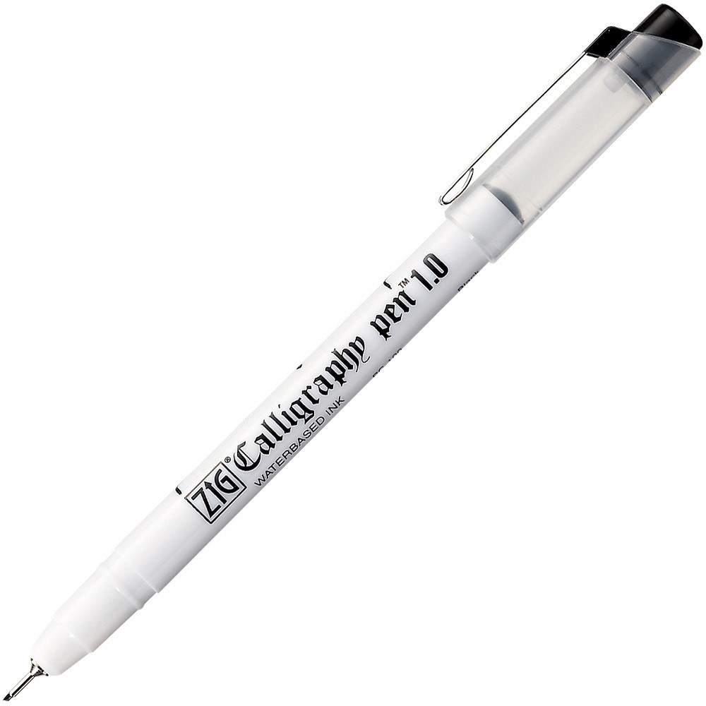 ZIG Calligraphy oblique pen - Kuretake - black, 1 mm