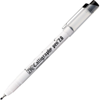 ZIG Calligraphy oblique pen - Kuretake - black, 2 mm