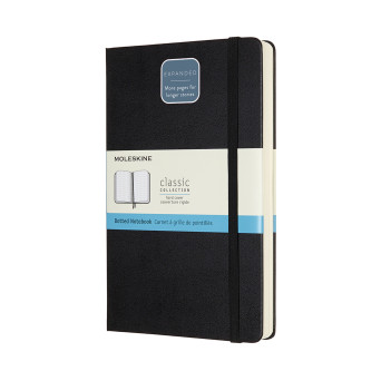 Notatnik w kropki A5 - Moleskine - czarny twarda okładka