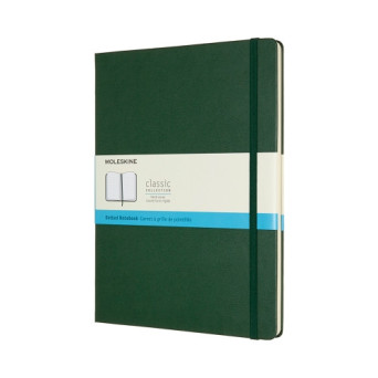 Notatnik w kropki XL - Moleskine - ciemnozielony twarda okładka