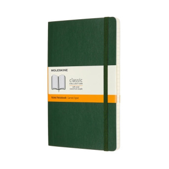 Notatnik w linie A5 - Moleskine - ciemnozielony miękka okładka