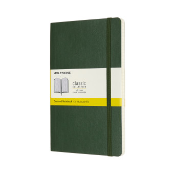 Notebook - Moleskine - squared soft L myrtle green