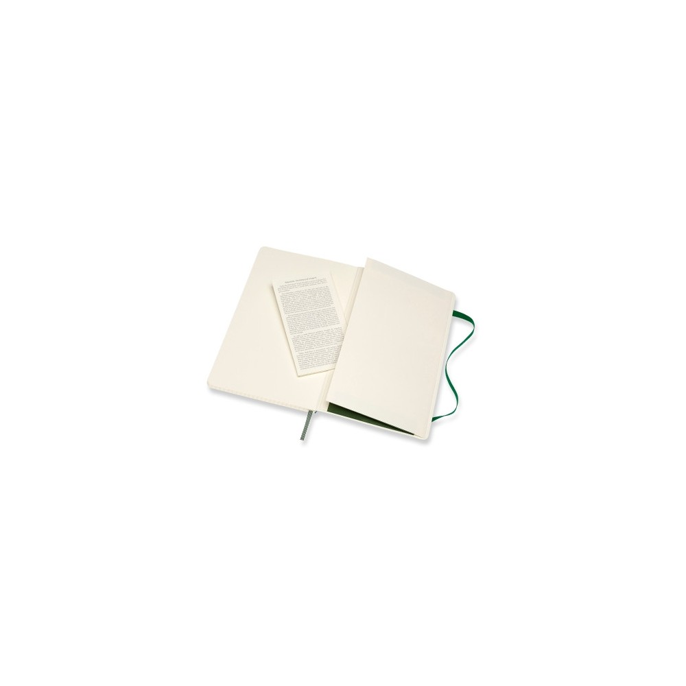 Notatnik w kratkę A5 - Moleskine - ciemnozielony miękka okładka