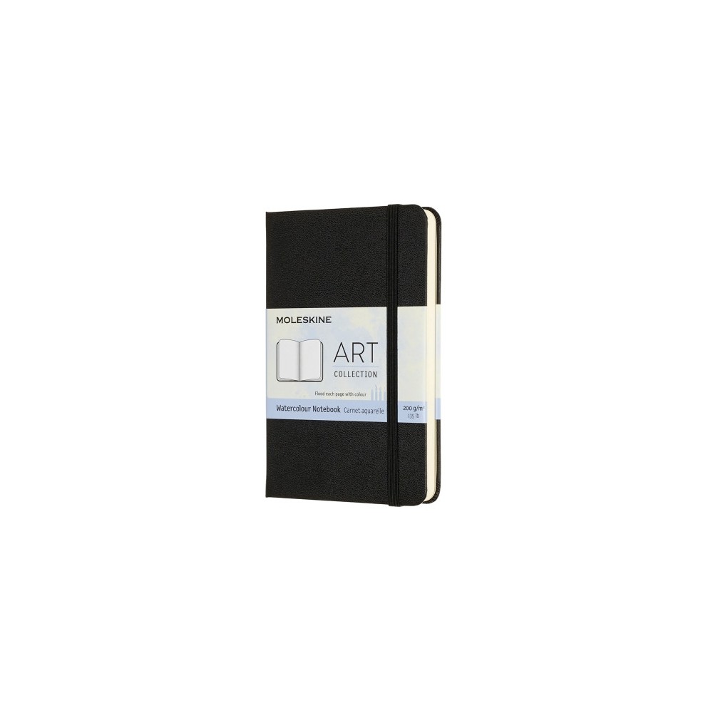 Watercolor Art notebook - Moleskine - plain hard pocket black