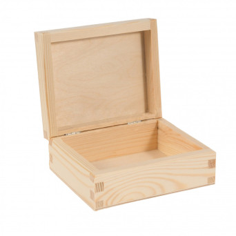 Pudełko drewniane, kasetka - 14,5 x 12 x 6 cm
