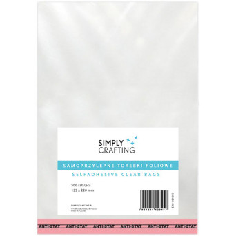 Self-adhesive foil plastic bags 15,5 x 22 cm 500 pcs