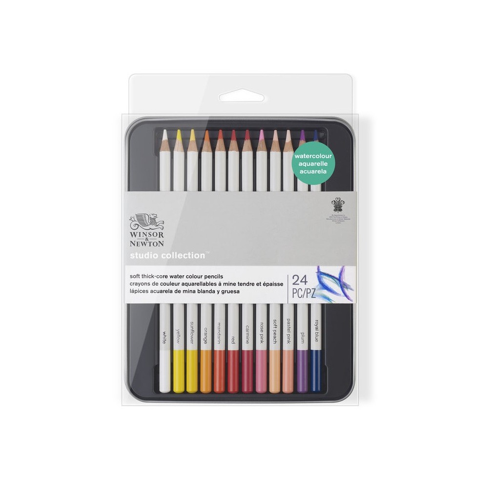 Zestaw kredek akwarelowych Studio Collection - Winsor & Newton - 24 szt.