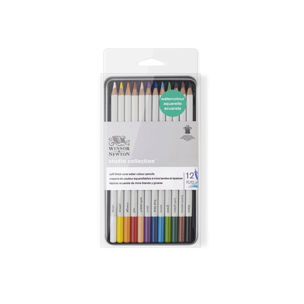 Zestaw kredek akwarelowych Studio Collection - Winsor & Newton - 12 szt.