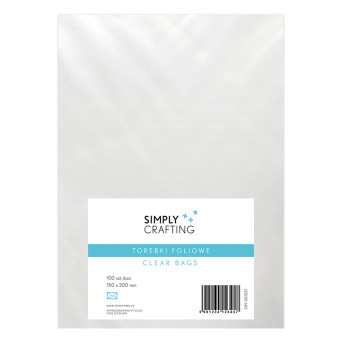 Foil plastic bags - 15 x 20 cm, 100 pcs.