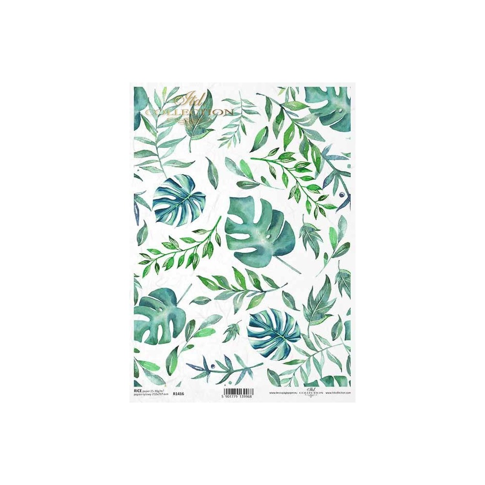 Papier do decoupage A4 - ITD Collection - ryżowy, R1416