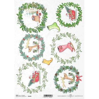 Papier do decoupage A4 - ITD Collection - ryżowy, R1494