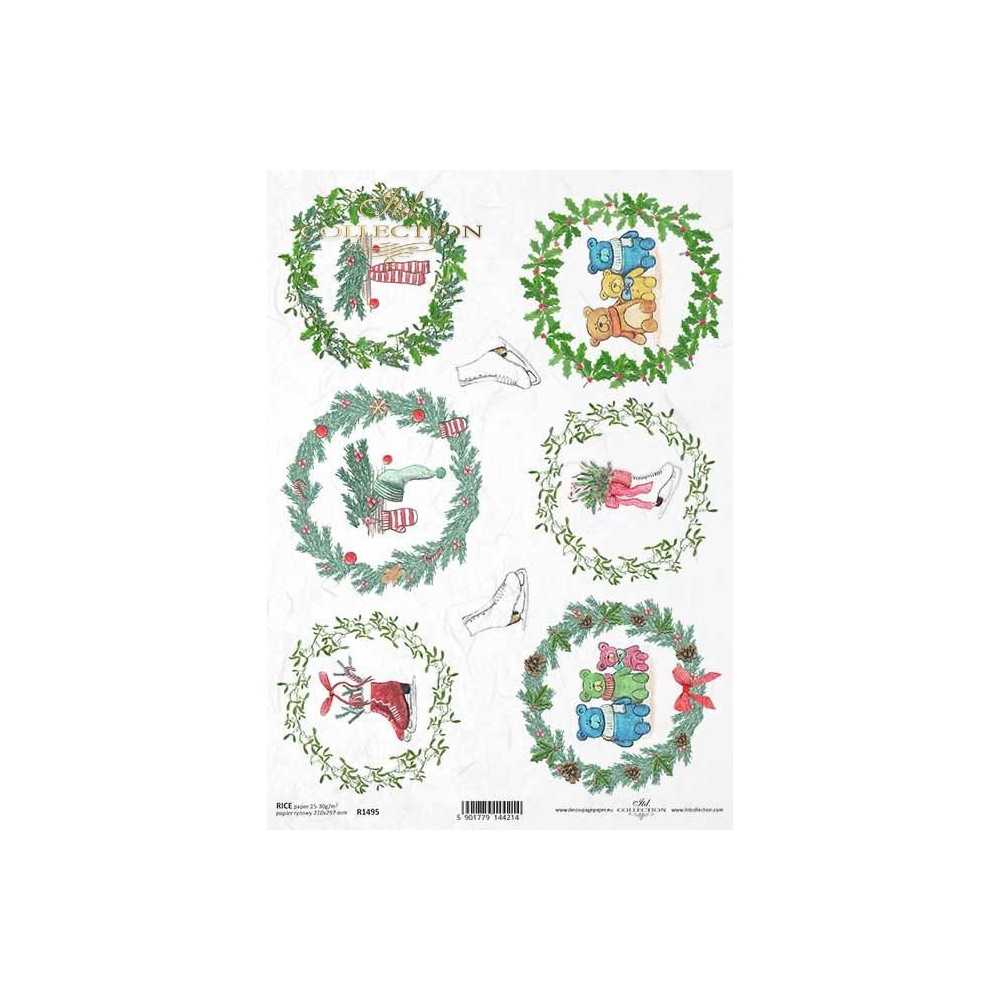 Decoupage paper A4 - ITD Collection - rice, R1495