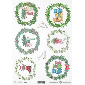 Papier do decoupage A4 - ITD Collection - ryżowy, R1495