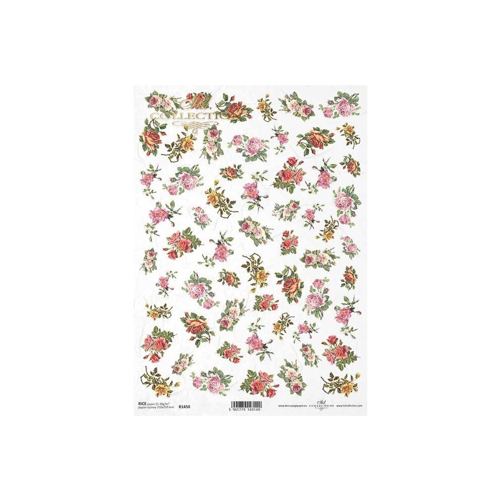 Papier do decoupage A4 - ITD Collection - ryżowy, R1450