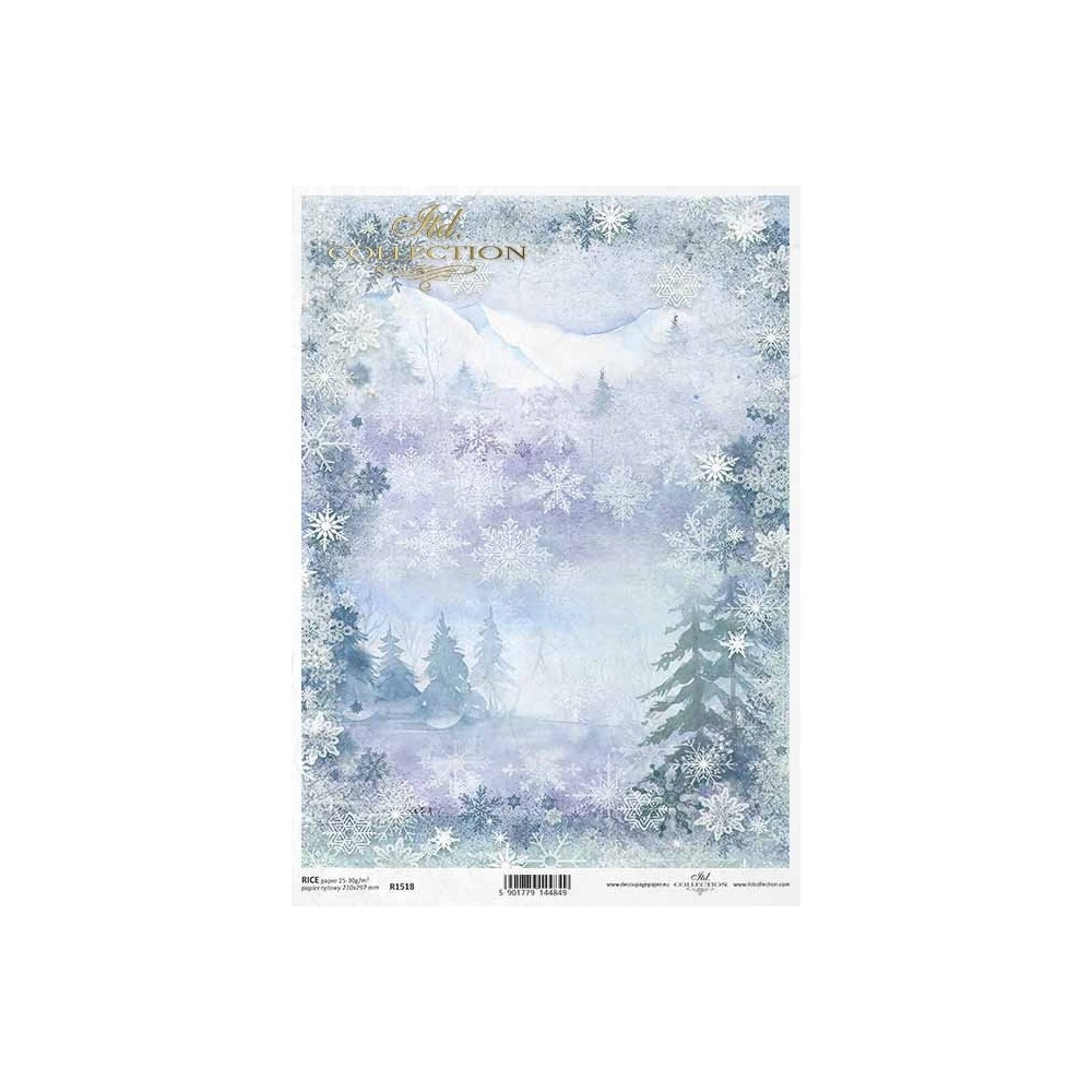Decoupage paper A4 - ITD Collection - rice, R1518