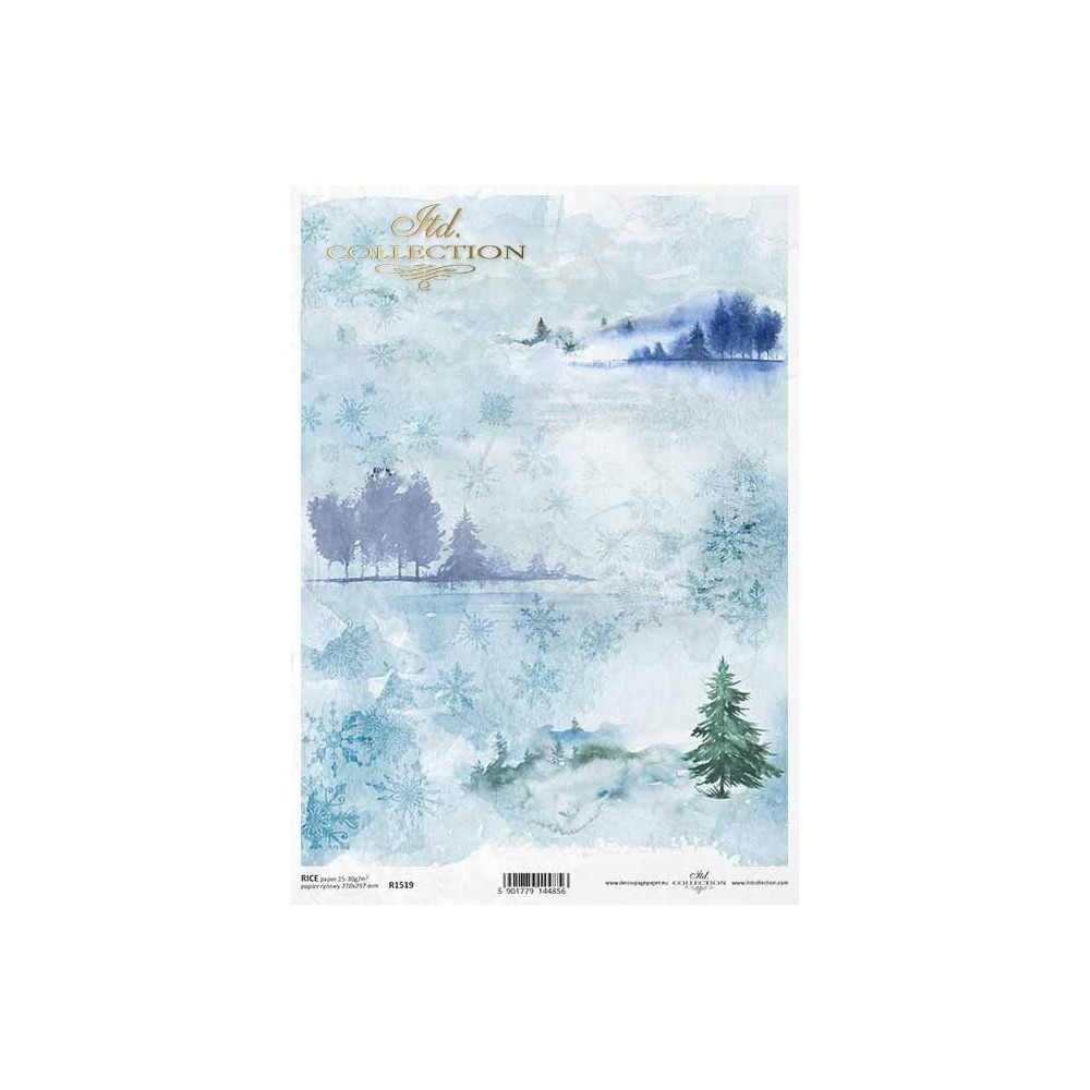 Decoupage paper A4 - ITD Collection - rice, R1519