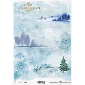 Papier do decoupage A4 - ITD Collection - ryżowy, R1519