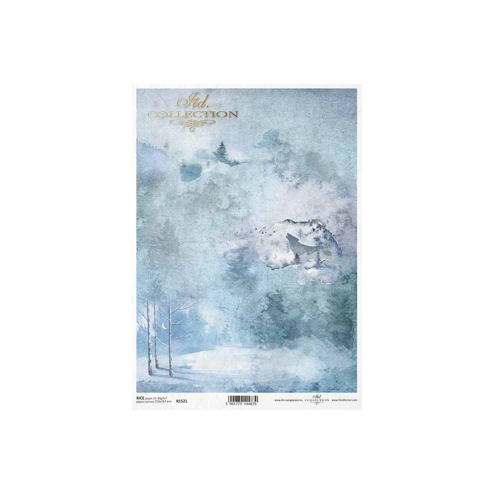 Papier do decoupage A4 - ITD Collection - ryżowy, R1521