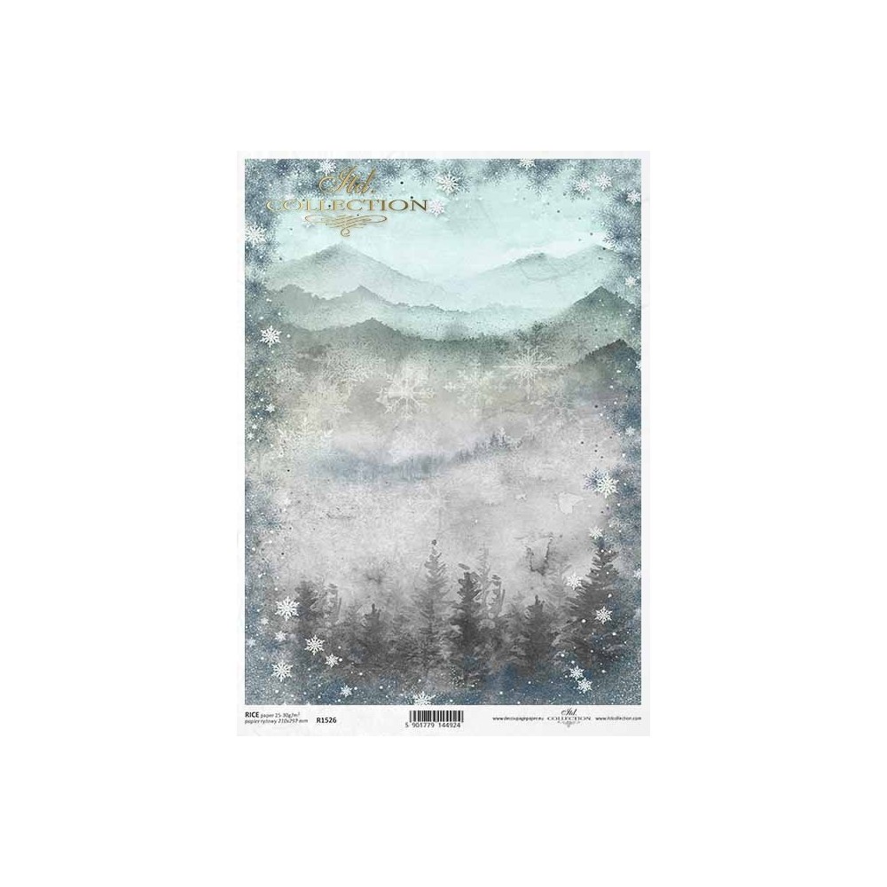 Papier do decoupage A4 - ITD Collection - ryżowy, R1526