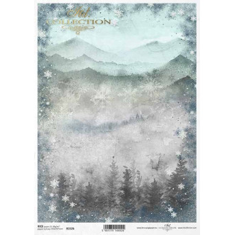 Papier do decoupage A4 - ITD Collection - ryżowy, R1526