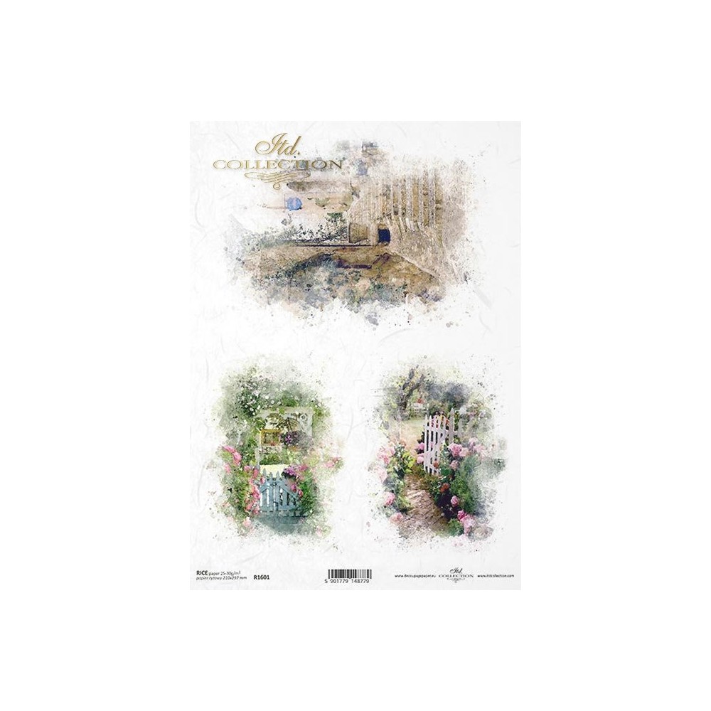 Papier do decoupage A4 - ITD Collection - ryżowy, R1601