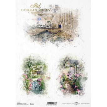 Decoupage paper A4 - ITD Collection - rice, R1601