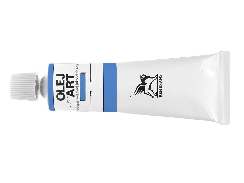 Oil paint Olej for Art - Renesans - 31, mediterranean blue, 60 ml