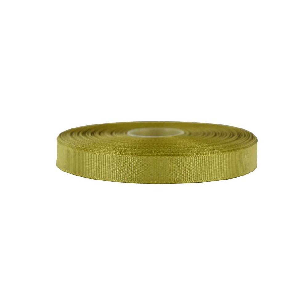 Wstążka rypsowa - zielona khaki, 12 mm