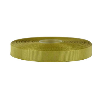 Wstążka rypsowa - zielona khaki, 12 mm
