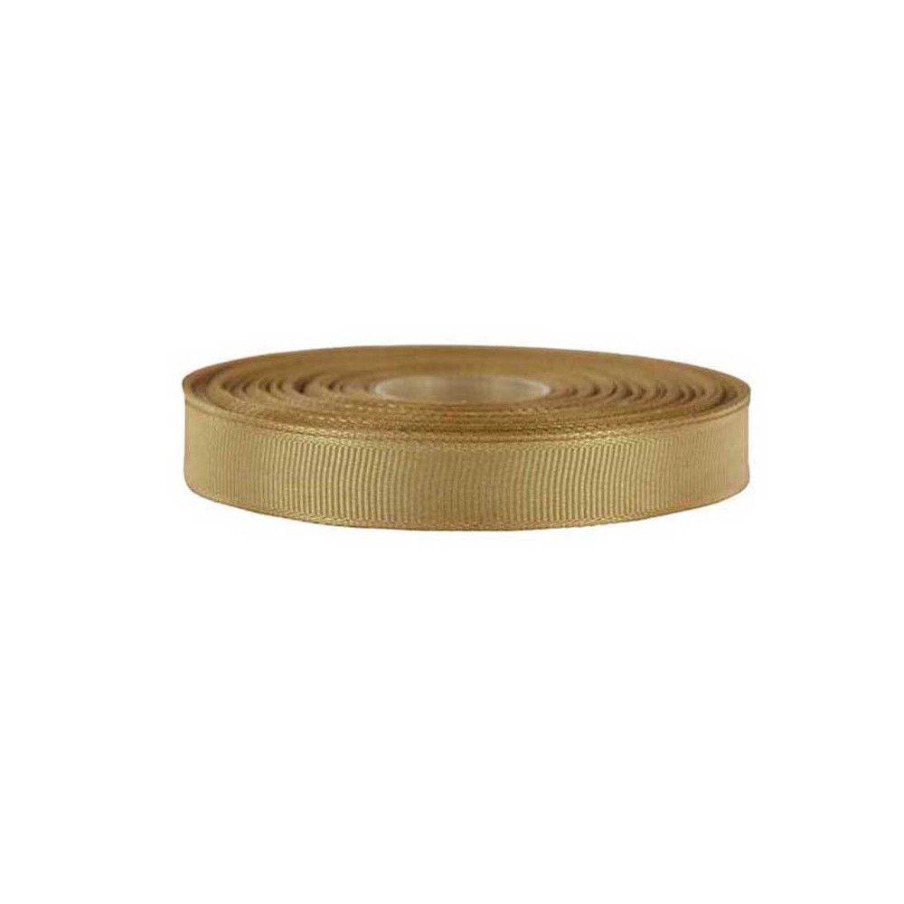 Repp ribbon - light brown, 12 mm