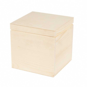 Wooden container, box - 16 x 16 cm