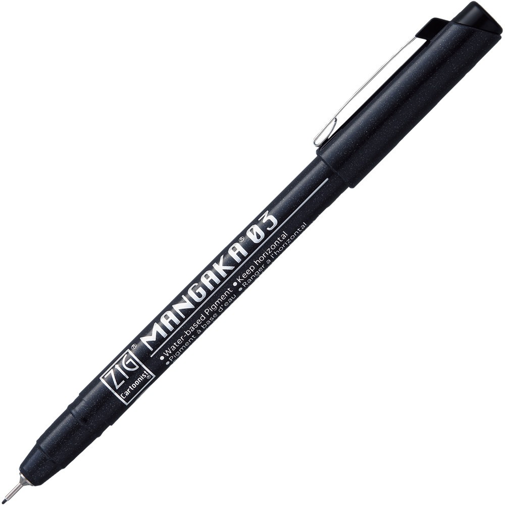 Cienkopis ZIG Cartoonist Mangaka - Kuretake - czarny, 0,3 mm