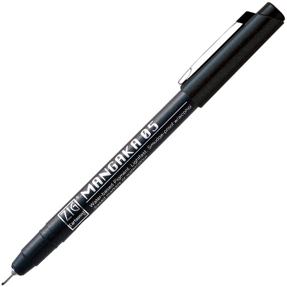 ZIG Cartoonist Mangaka pen - Kuretake - black, 0,5 mm