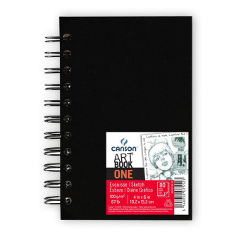 Szkicownik Art Book One 10,2 x 15,2 cm - Canson - spirala, 100 g, 80 ark.